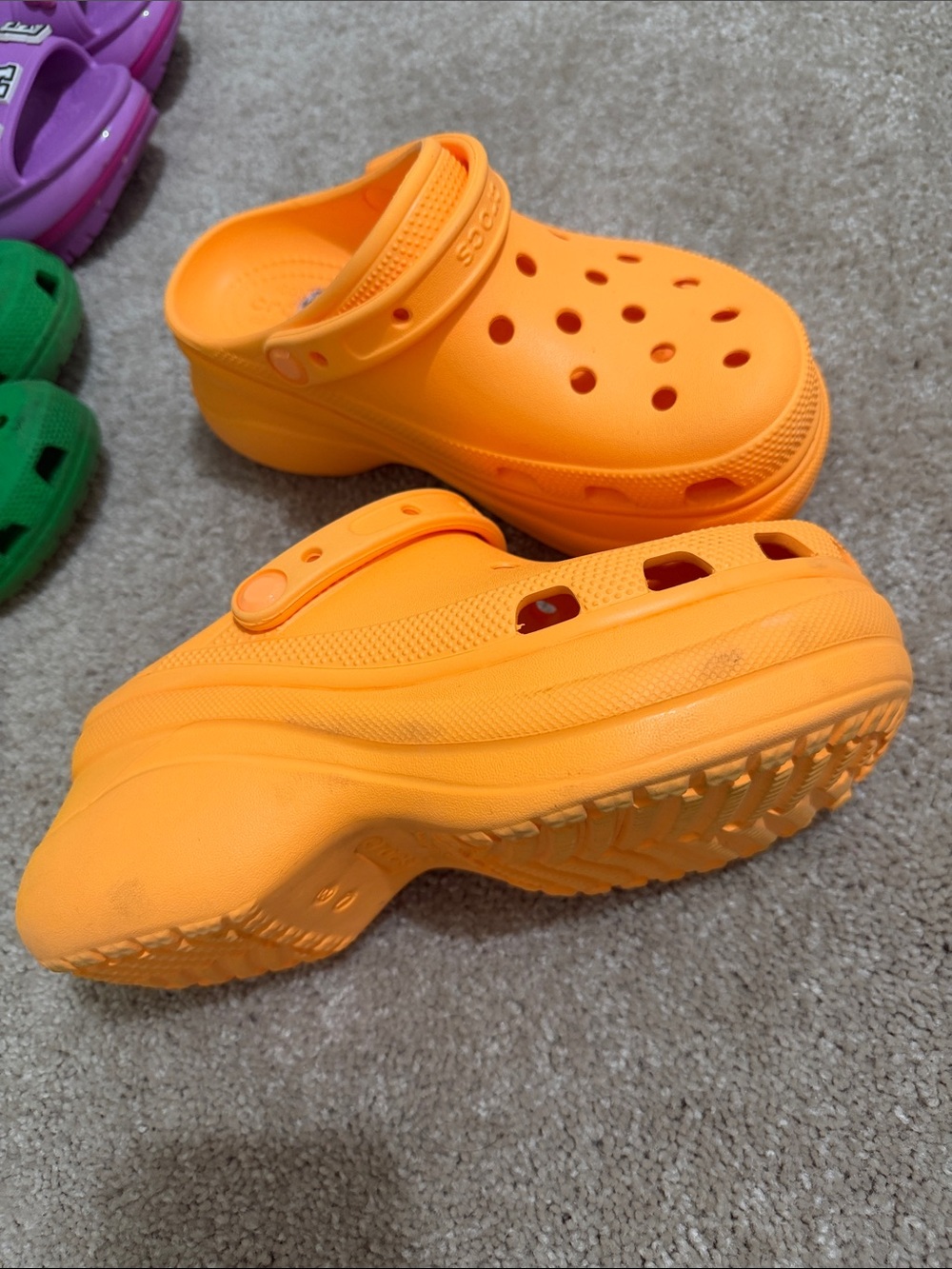 CROCS Classic Clog Sandals in Bright Orange